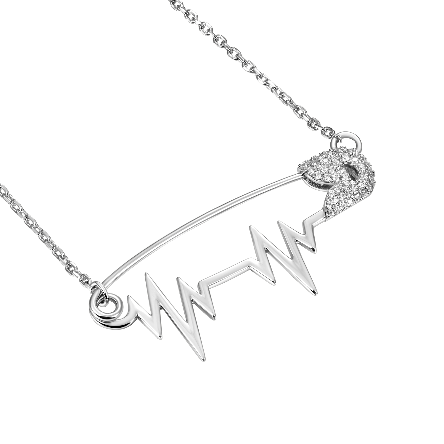 ESSENTIALS Heartbeat Pin Adjustable Necklace