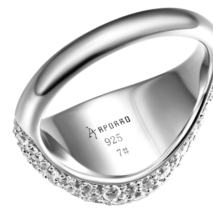 Women's Iced Seal Signet Ring