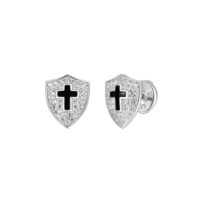 Knight Shield Stud Earring