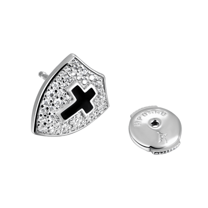 Knight Shield Stud Earring