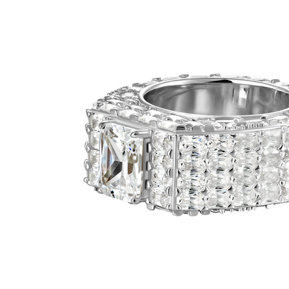 Custom Emerald Cut Eternity Band Ring