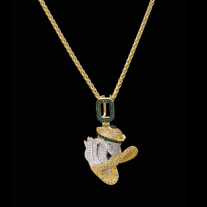 Iced Donald Duck Pendant