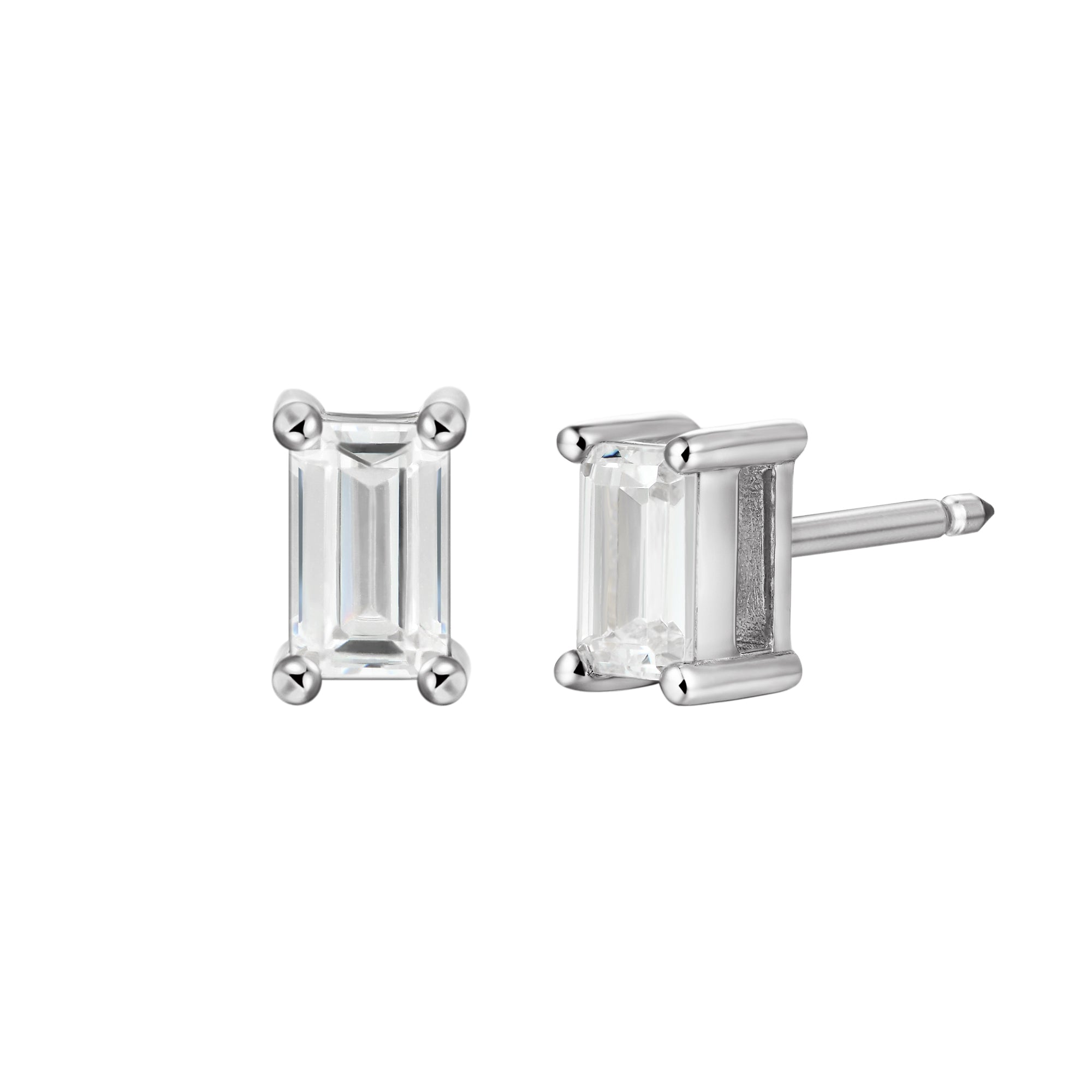 Custom Classic Moissanite Stud Earring