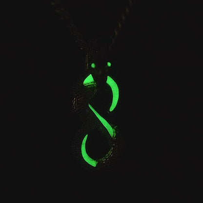 Infinity Glowing Snake Pendant