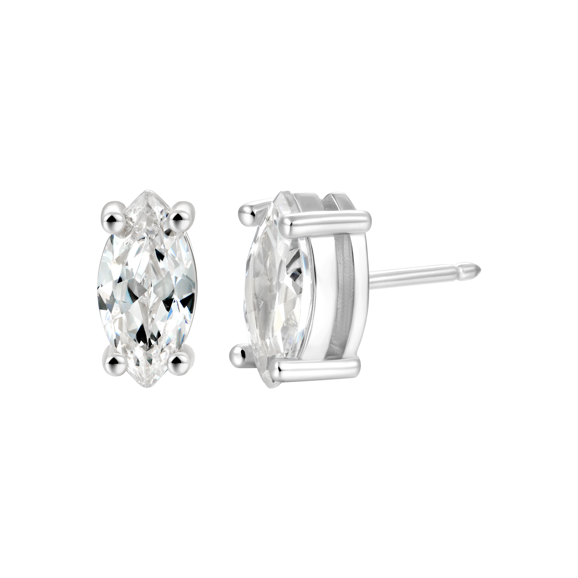 Custom Classic Moissanite Stud Earring