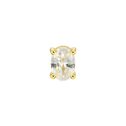 Custom Classic Moissanite Stud Earring