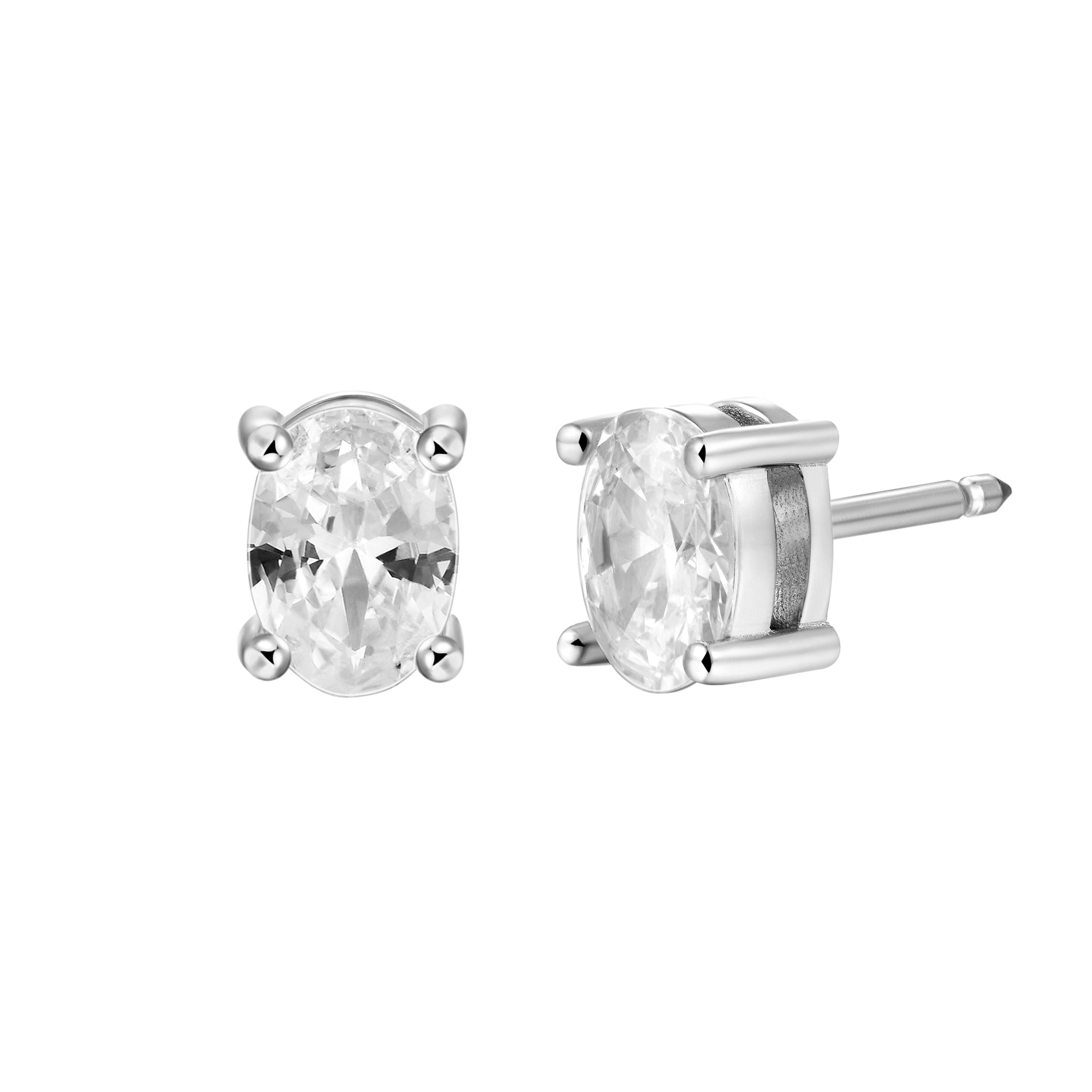 Custom Classic Moissanite Stud Earring