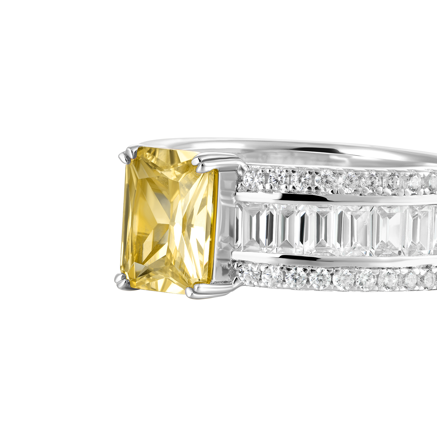 Custom Emerald Cut Band Ring