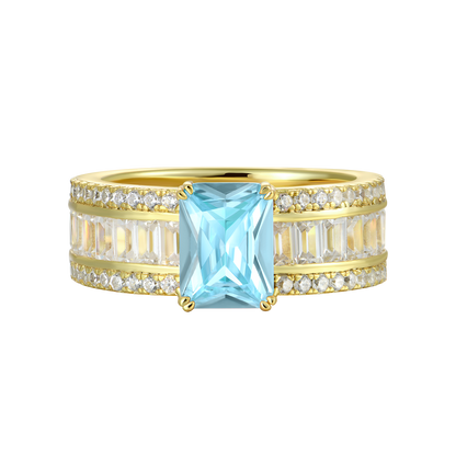 Custom Emerald Cut Band Ring