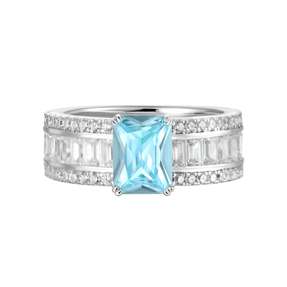 Custom Emerald Cut Band Ring