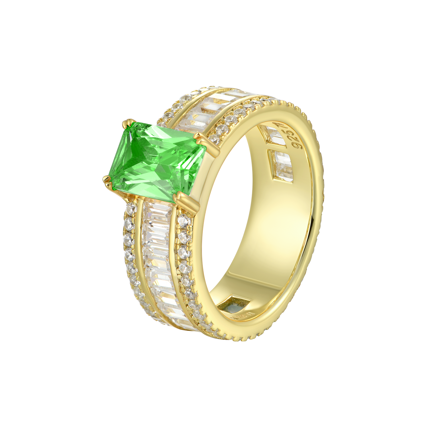 Custom Emerald Cut Band Ring