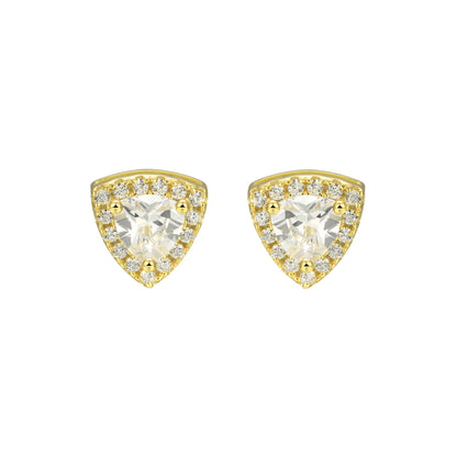 Custom Halo Moissanite Stud Earring